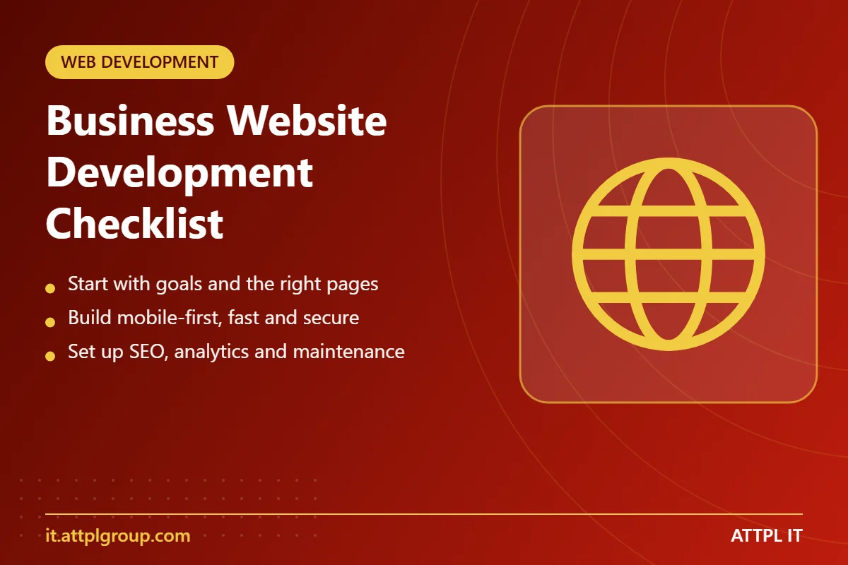 Business website development checklist for companies in Jaipur - key points