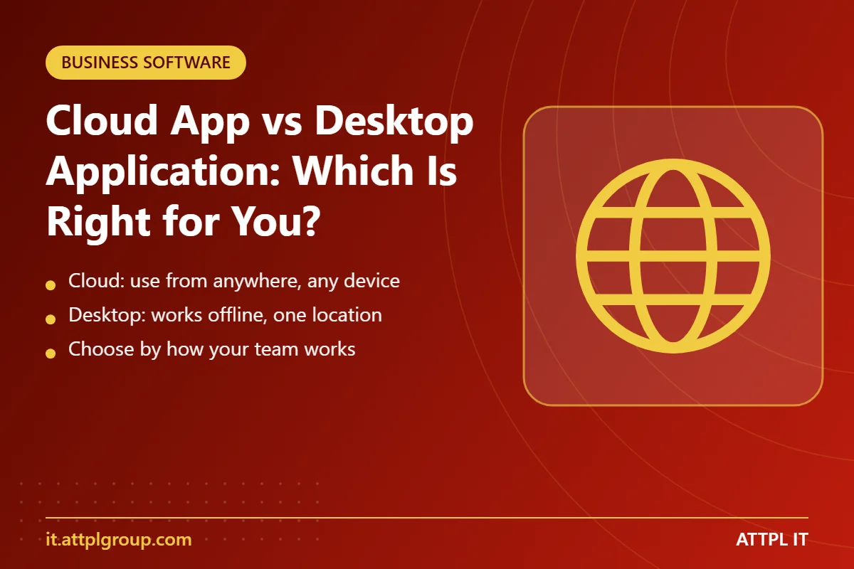 Cloud app vs desktop application comparison - key points