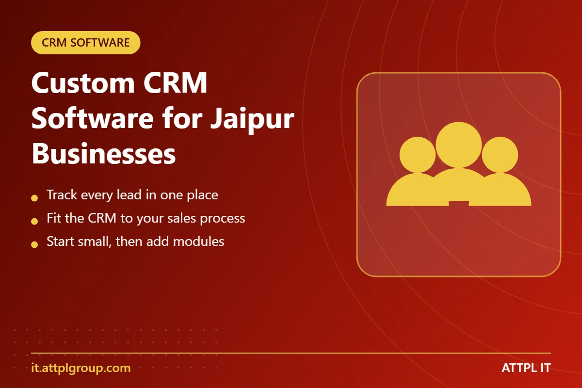 Custom CRM software for Jaipur businesses - key points